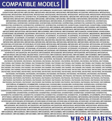 Vista 8 de Sello de puerta de refrigerador gris Whole Parts mejorado (tira magnética en el interior) – Parte # W10571967 – Compatible con modelos seleccionados