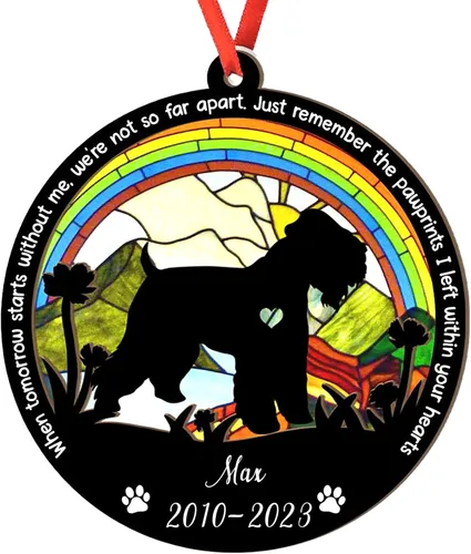 Vista 75 de Adorno personalizado para atrapasoles de sabueso afgano, adorno de Navidad de sabueso afgano, regalo para perro amante, sabueso afgano conmemorativo