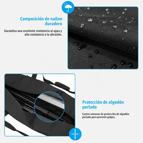 Vista 4 de TORIBIO Bolsa de trípode multifuncional de 35.4 pulgadas, funda de transporte de trípode resistente, funda para soporte de música, micrófono