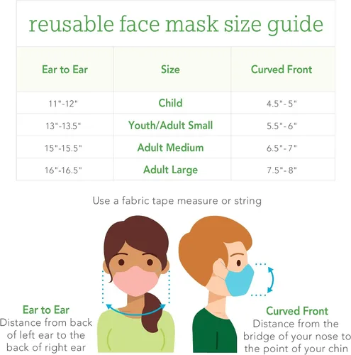Vista 6 de Green Sprouts unisex-adult Reusable Face Mask