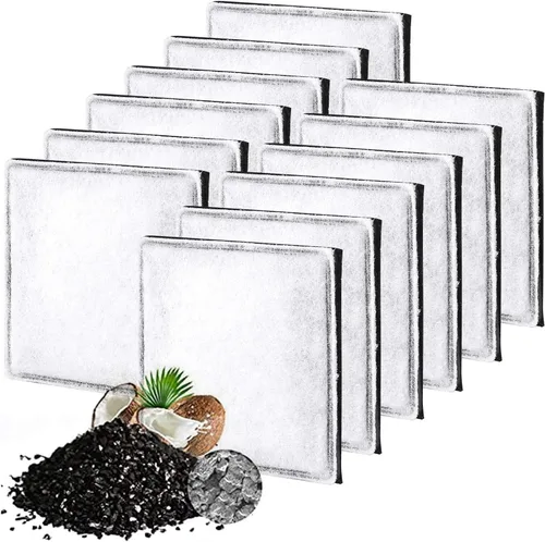 Vista 10 de Filtros de carbono de repuesto, filtros de agua para mascotas, filtros de fuente compatibles con Catit Mini Flower Fountain, paquete de 6 filtros