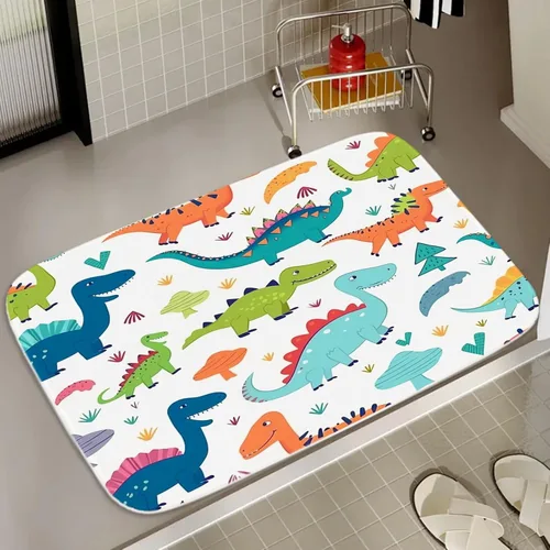 Vista 14 de Alfombra de baño de terciopelo coral con diseño náutico de tortugas marinas, animales de playa, tapete de ducha antideslizante para baño de océano