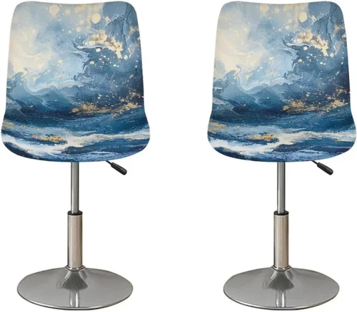 Vista 143 de American Eagle - Juego de 2 fundas para taburetes de bar para sillas de comedor, impermeables, antideslizantes, tamaño universal