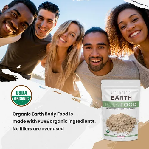 Vista 5 de Organic Earth Polvo de musgo marino irlandés de 8 onzas, orgánico de musgo marino silvestre con polvo de raíz de vejiga y bardana, tiroides, apoyo a