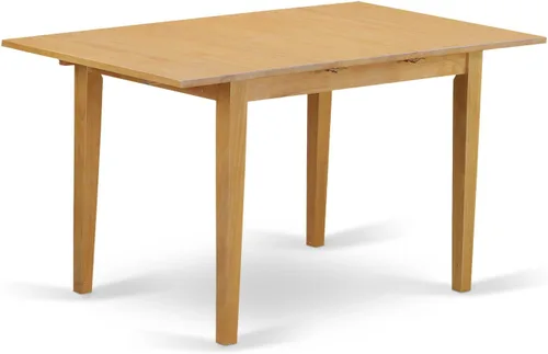 Vista 2 de East West Furniture ANFT-OAK-T Norfolk - Mesa de cocina rectangular con tapa de mariposa, 32x54 pulgadas, roble