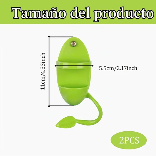 Vista 2 de 2 soportes para huesos de cuttlebone para jaulas de pájaros, soporte de plástico para alimentos para huesos de cuttlebone para pájaros, periquitos