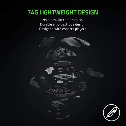 Vista 5 de Razer Gaming Viper Mouse inalámbrico con sensor óptico DPI de entrada más rápida