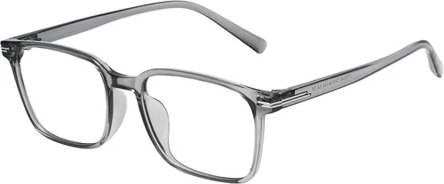 Vista 10 de Dollger - Lentes con bloqueo de luz azul para mujer y hombre, TR90, con marco cuadrado, lentes transparentes, protección ocular para computadora
