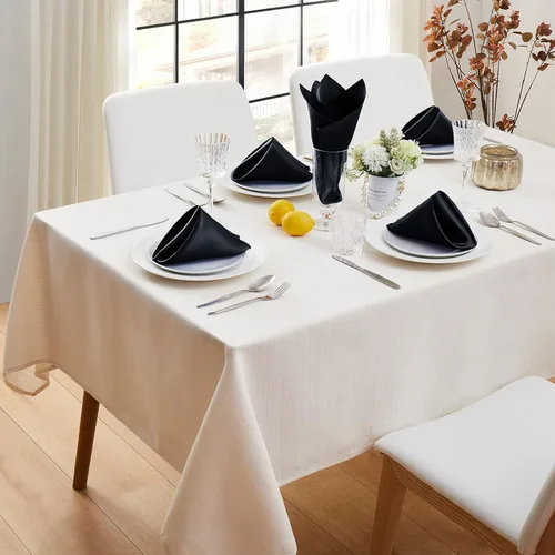 Vista 2 de Aormenzy Paquete de 60 Servilletas de Satén Negro de 17 x 17 Servilletas Sedosas, Servilletas de Tela para Fiestas Servilletas Cuadradas de Satén