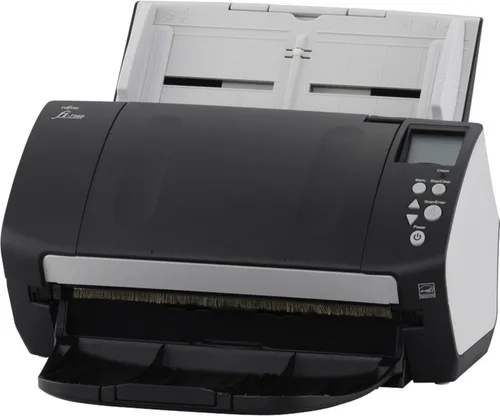 Vista 7 de Fujitsu Escáner profesional de documentos a color dúplex de escritorio compatible con el comercio fi-7160 con alimentador automático de documentos
