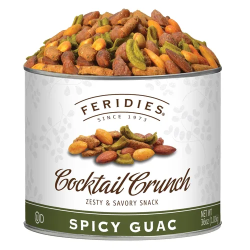 Vista 6 de FERIDIES Honey Cheddar 5 o'Clock Crunch Snack Mix - Lata de 14 oz Mezcla de miel y queso cheddar
