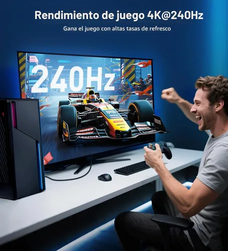 Vista 3 de Cable Matters [Certificado VESA] Cable DisplayPort 2.1 de 40 Gbps, 3.3 pies