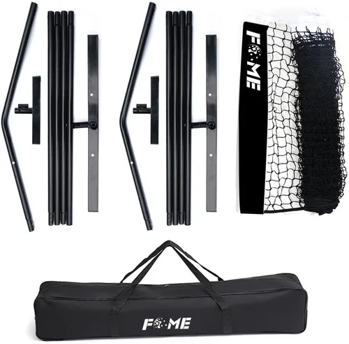 Vista 2 de FOME - Sistema de red portátil de pickleball de 22 pies, red de pickleball portátil para exteriores, tamaño reglamentario, redes y accesorios