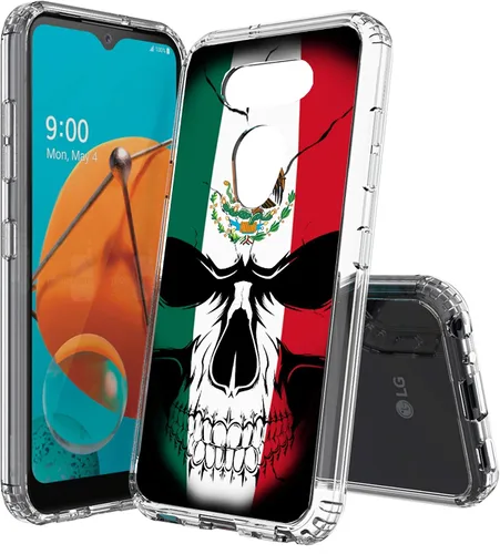 Vista 25 de Compatible con LG Aristo 5, funda transparente impresa, a prueba de golpes, arañazos, compatible con LG Phoenix 5/Fortune 3/Tribute Monarch/Risio 4