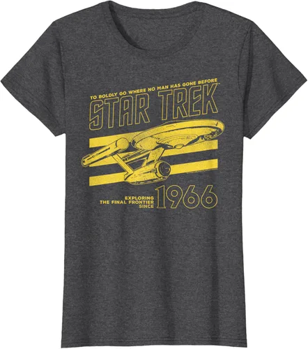 Vista 5 de Star Trek: The Original Series Enterprise '66 Collegiate Camiseta Negro