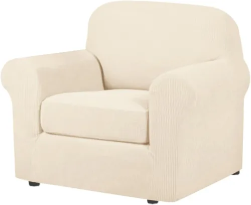 Vista 100 de H.VERSAILTEX Fundas de Sofá Elásticas para Cojines Fundas de Sofá para Muebles de Sala Fundas Protectoras
