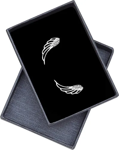 Vista 2 de SOFIA MILANI - Pendientes de plata 925 para mujer, con circonitas - Alas de ángel para escalar las orejas - 20794, Plata de ley