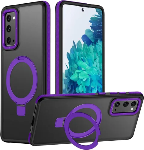 Vista 76 de Funda para Samsung Galaxy S24 Plus, soporte de anillo magnético ajustable [compatible con Magsafe], [protección a prueba de golpes de grado militar]