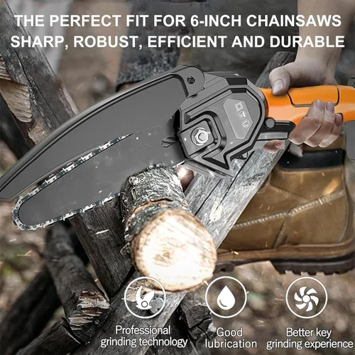 Vista 5 de 5 piezas de cadena de mini motosierra de 4 pulgadas para Stihl GTA 26, cadenas de repuesto de 4 pulgadas para motosierra eléctrica inalámbrica