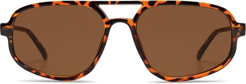 Vista 2 de SOJOS Gafas de sol de aviador para mujeres y hombres, retro, doble puente, modernas y ligeras, persianas de los años 90 SJ2247