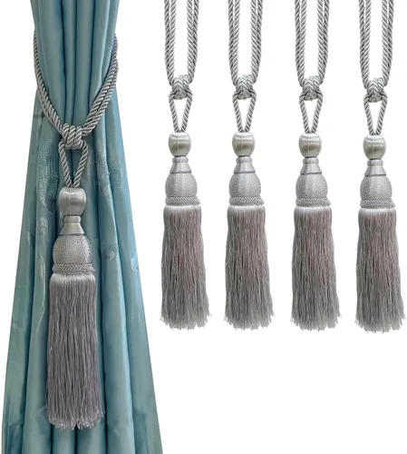 Vista 7 de Venta de maravillosos alzapaños de cortina para cortinas para el hogar, accesorios de cierre de hebilla trenzada, accesorios para cortinas de Beige