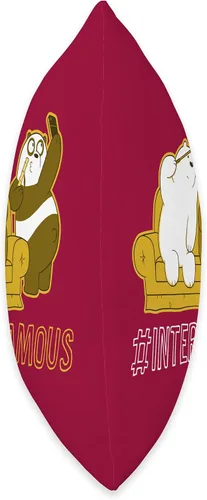 Vista 2 de Cartoon Network We Bare Grizz Panda Ice Bear Internet, famosa almohada de 16 x 16 pulgadas, multicolor