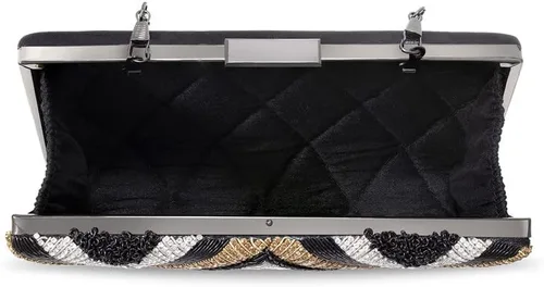 Vista 5 de Aheli Bolsos de mano indios para mujer, bolsos de noche hechos a mano para boda, fiesta nupcial