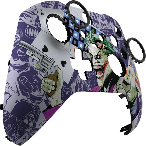Vista 8 de eXtremeRate Clown Cards - Cubierta de placa frontal de repuesto para Xbox One Elite Controller Series 2 (modelo 1797), carcasa frontal suave al