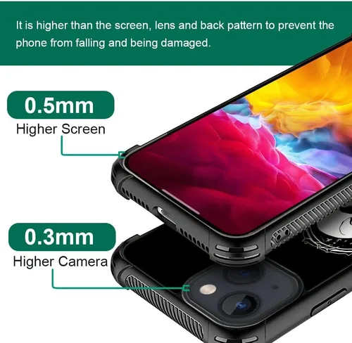 Vista 458 de Funda compatible con iPhone 15, diseño de elefantes africanos, diseño increíble a prueba de golpes, antiarañazos, carcasa trasera de policarbonato