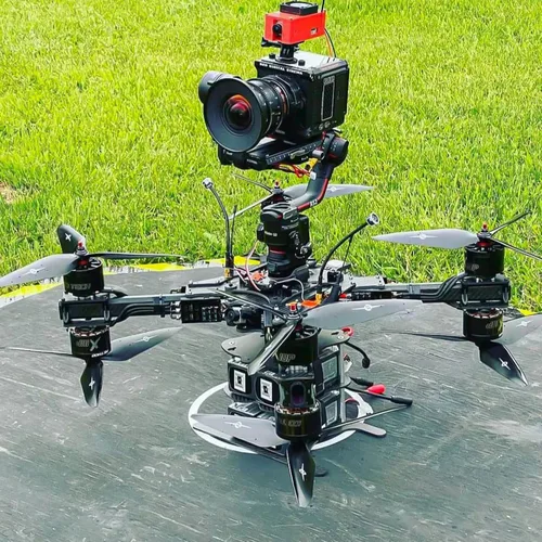 Vista 2 de Master Airscrew 3X Power Series 6x5 3-Blade Hélice - Negro - Normal/Tractor/CCW - Cinelifter, Heavylifter, X Class, Beast Class, Giant Drone Racing