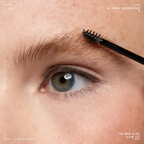 Vista 7 de NYX PROFESSIONAL MAKEUP - El pegamento para cejas, gel para cejas de fijación extrema - Transparente 01 Transparente