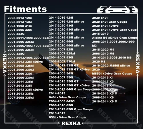 Vista 3 de Rexka 10 clips de retención para panel de puerta gris compatibles con BMW 51418224781 51410407983 51430141025 E36, E46, E90, E91, E92, E93, F32