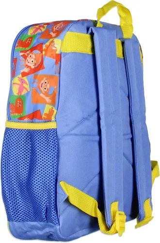 Vista 3 de Blippi Mochila Wow! A Dinosaur 14" Mochila de viaje escolar para niños con diseños de personajes elevados