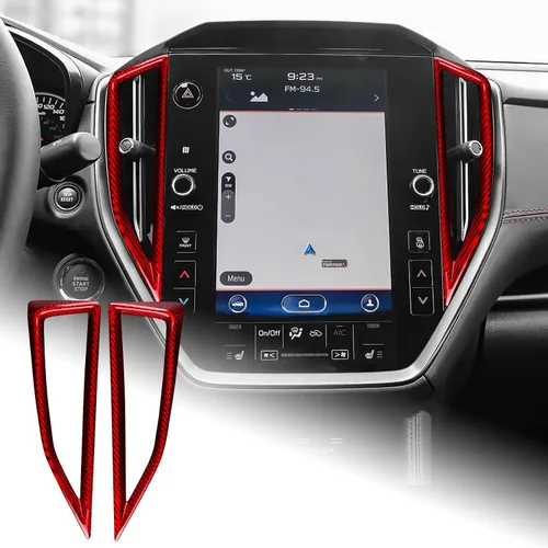 Vista 22 de AIRSPEED Fibra de carbono dura para Subaru WRX/WRX STI 2022 2023, para Subaru Crosstrek 2024, cubierta de consola central por encima del lado