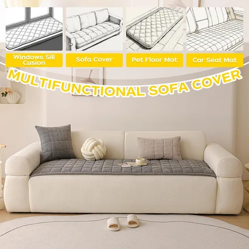 Vista 8 de Fundas de sofá para perros, fundas antideslizantes y lavables para sofá de 3 cojines, protector de muebles suave y cómodo, apto para mascotas