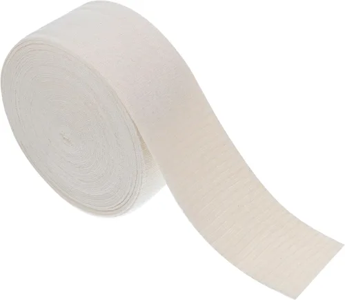 Vista 10 de 1 rollo de algodón elástico para vendaje tubular de brazo para vestir y acolchado, algodón transpirable y cómodo para esguinces y lesiones