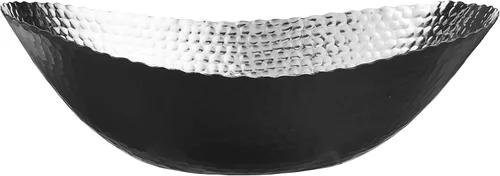 Vista 7 de Elegance Cuenco ovalado, 14.75 x 11 pulgadas, negro/cobre