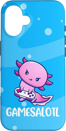 Vista 32 de Gamesalotl Axolotl Nice Game Video Game Case for iPhone 17