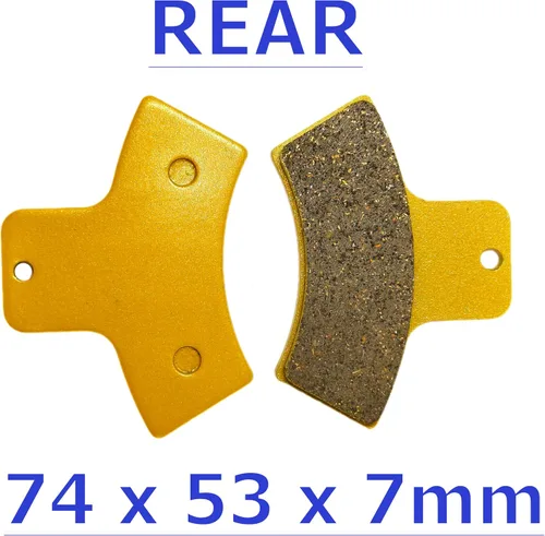 Vista 3 de Pastillas de Freno Delantero Trasero Frenos para Polaris Trail Blazer/Xplorer 250 - Magnum/Trail Boss/Xpedition 325 - Trail Boss 330