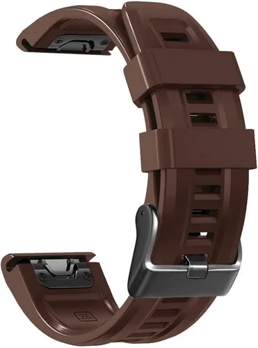 Vista 14 de REYDA Correa de silicona compatible con Garmin Fenix 7X/7X Pro/6X/6X Pro/5X/5X Plus/3/3 HR, 1.024 in, ajuste rápido, pulsera de silicona suave