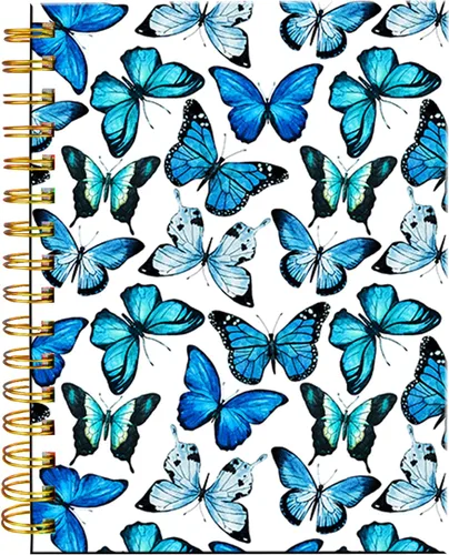 Vista 9 de Cuaderno de espiral iampanda, encuadernación fuerte de doble alambre con papel premium para mujeres y niñas, lindo cuaderno/diario de 60 hojas A5