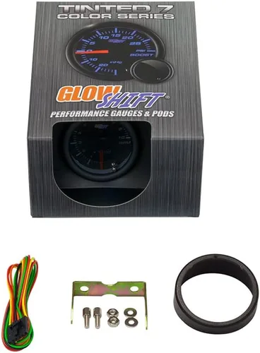 Vista 6 de GlowShift tacómetro ahumado 7 colores 2 pulgadas