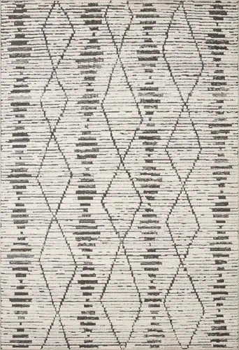 Vista 2 de Loloi Kamala Charcoal/Dove - Alfombra decorativa de 2'-3" x 3'-10