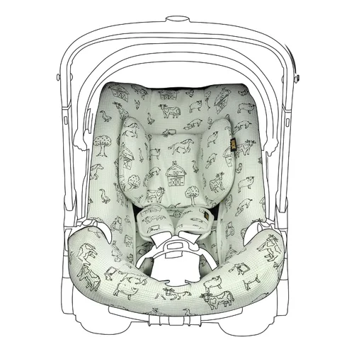 Vista 7 de UKJE Funda compatible con asiento de automóvil y cochecito Doona, cumple con la norma CPSC, protector de asiento de automóvil, forro de asiento