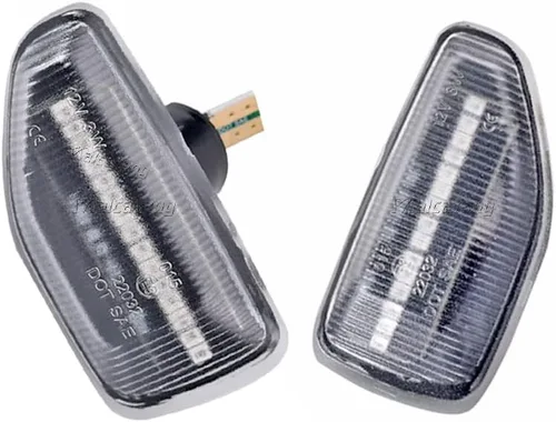 Vista 7 de Marcador lateral LED ámbar secuencial de señal de giro transparente de repuesto para Logan MCV II Sandero Stepway II 2012-2020 para Duster II Negro