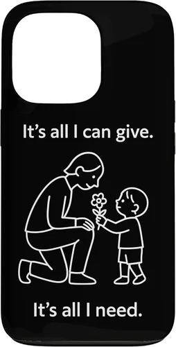 Vista 10 de Child Giving Flower to Parent Minimal Symbolic Love Design Case for iPhone 16
