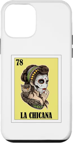 Vista 12 de iPhone 15 divertido diseño mexicano para chicanos - Funda La Chicana