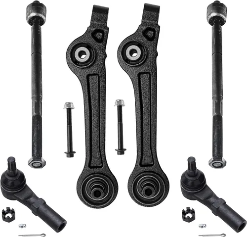Vista 116 de Detroit Axle - Kit de extremo delantero para Chrysler 300 Dodge Charger 2011-2023 Challenger, 2 Lower Rearward Control Arms 2 Outer Tie Rods 2