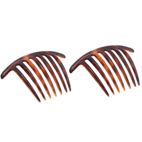 Vista 13 de Parcelona French Twist - Juego de 2 peines de celuloide de 4 pulgadas (4.0 in), flexibles, duraderos, antideslizantes, accesorios para el cabello