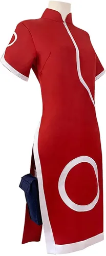 Vista 2 de Haruno Sakura - Disfraz de Ninjia Cheongsam con diadema para Halloween